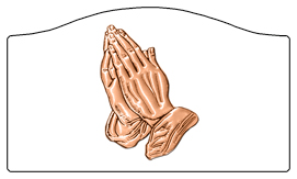 DASHELL-516-CP-WT Copper Praying Hands White Background copy
